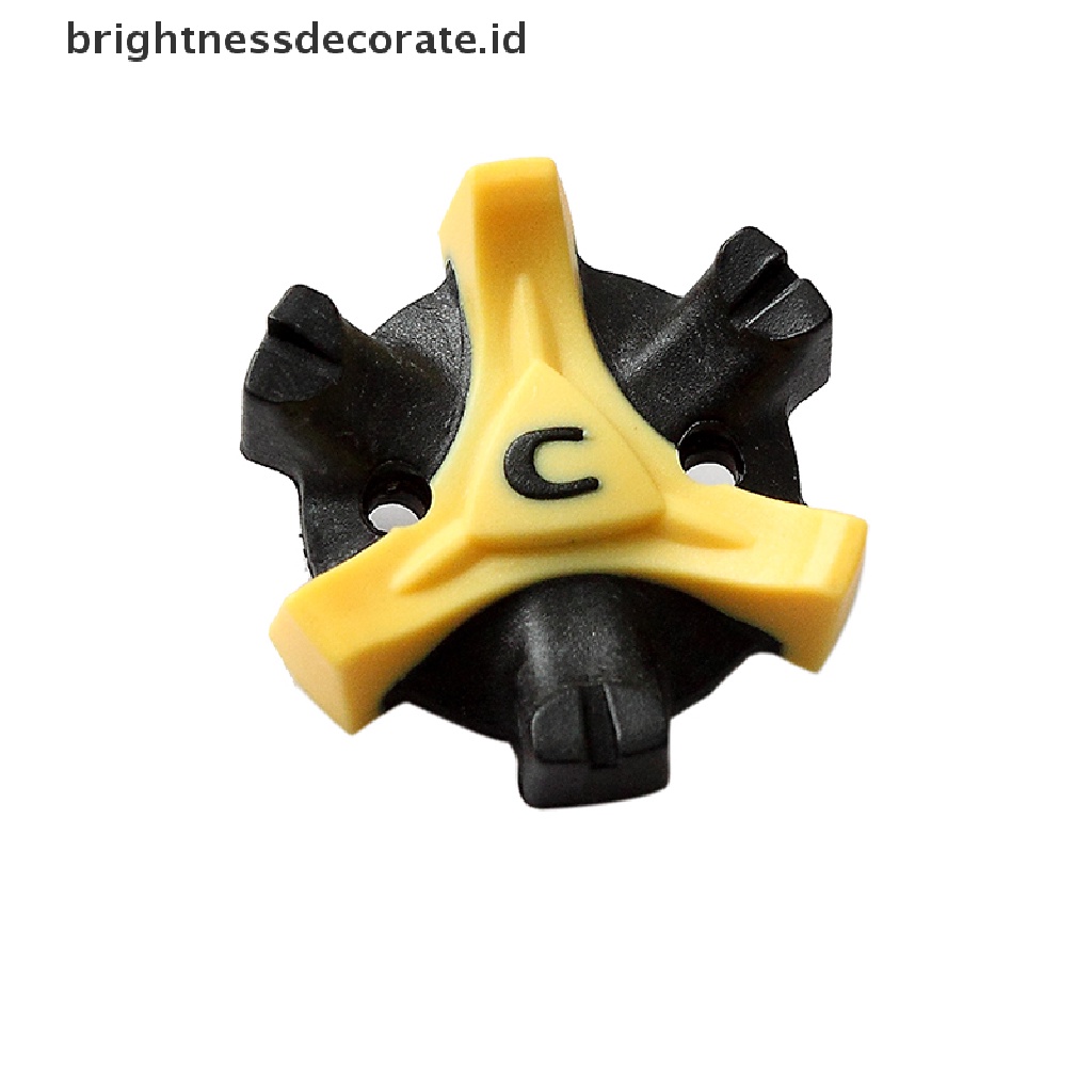 [Birth] 10pcs Hitam+Kuning Easy Replacement Spikes Cleats Sepatu Golf [ID]