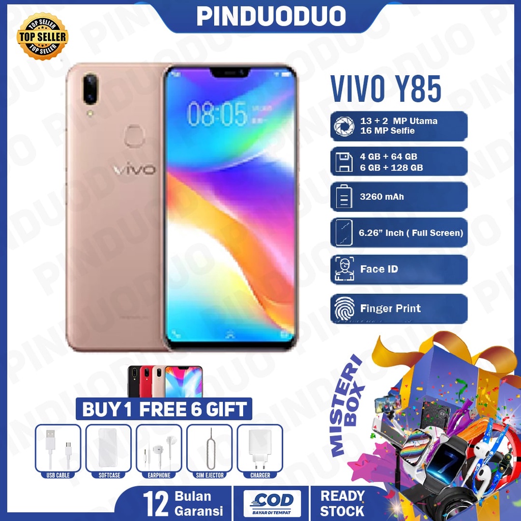 Hp VIVO Y85 6/128GB 6.22inch Garansi Toko 1 Tahun Termurah