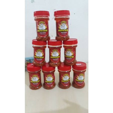 

Sambal bawang maknyus pedes nampol kemasan 150ml,PRODUKSI Fresh,TANPA BAHAN PENGAWET