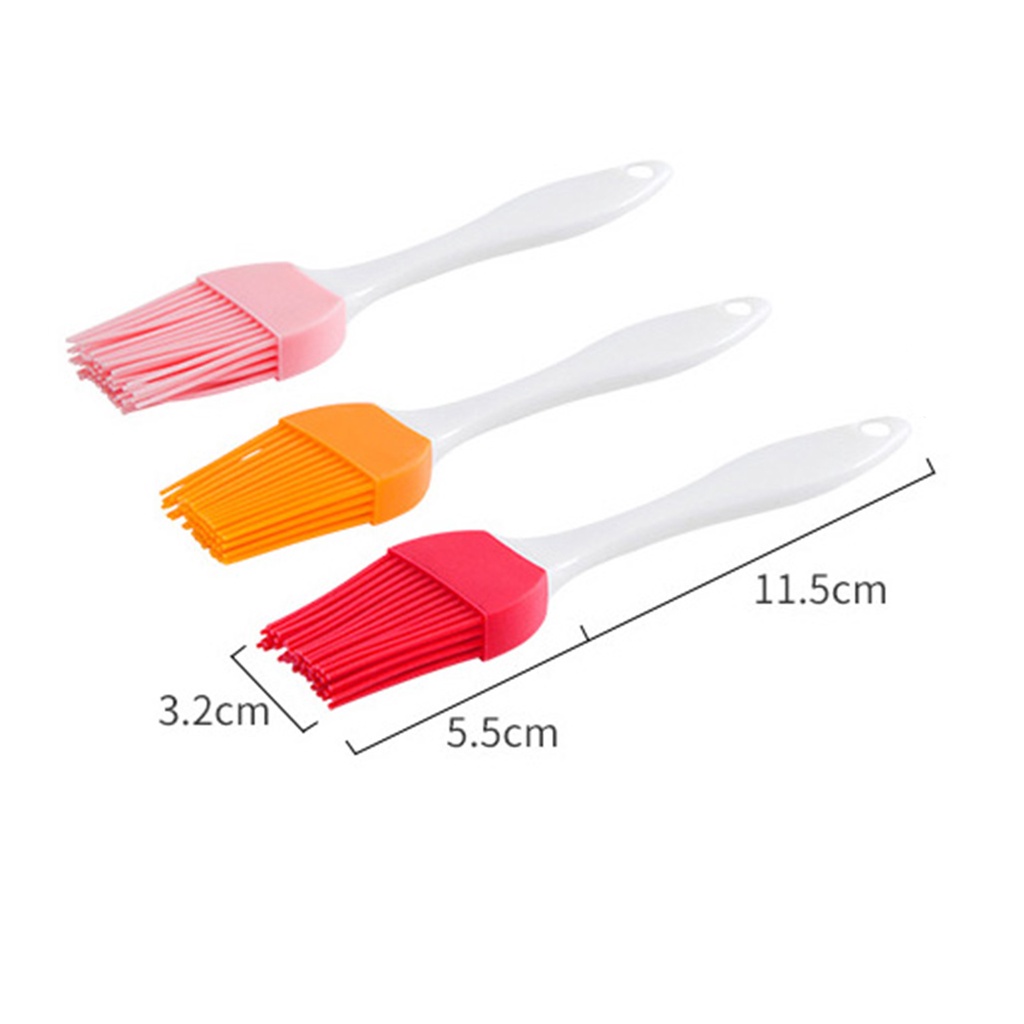 ღ 1Pcs Silikon Bbq Sikat Minyak Tahan Suhu Tinggi Barbekyu Minyak Sikat Krim Memasak Kue Kue Alat Bumbu Kuas dan Baking Alat