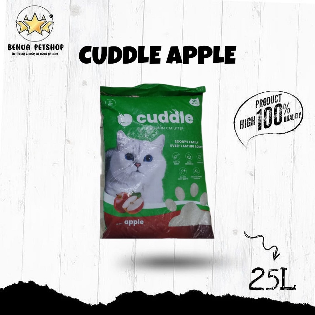 PASIR KUCING PREMIUM CUDDLE ALL VARIAN 25 LITER (GRAB GOSEND)