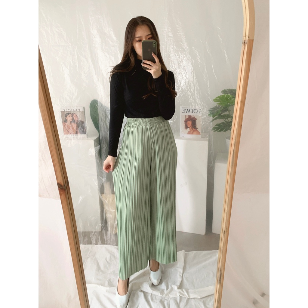 Celana Kulot Plisket BB / Kulot BB / Plisket BB / Pleated Culotte Pants / Pleated Pants