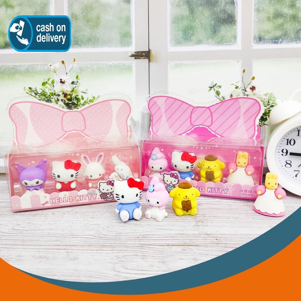 

PENGHAPUS BOX MEWAH SAANRIO ISI 4 PCS KODE KT1203-01 SETIP STIP ERASER LUCU UNIK KARAKTER