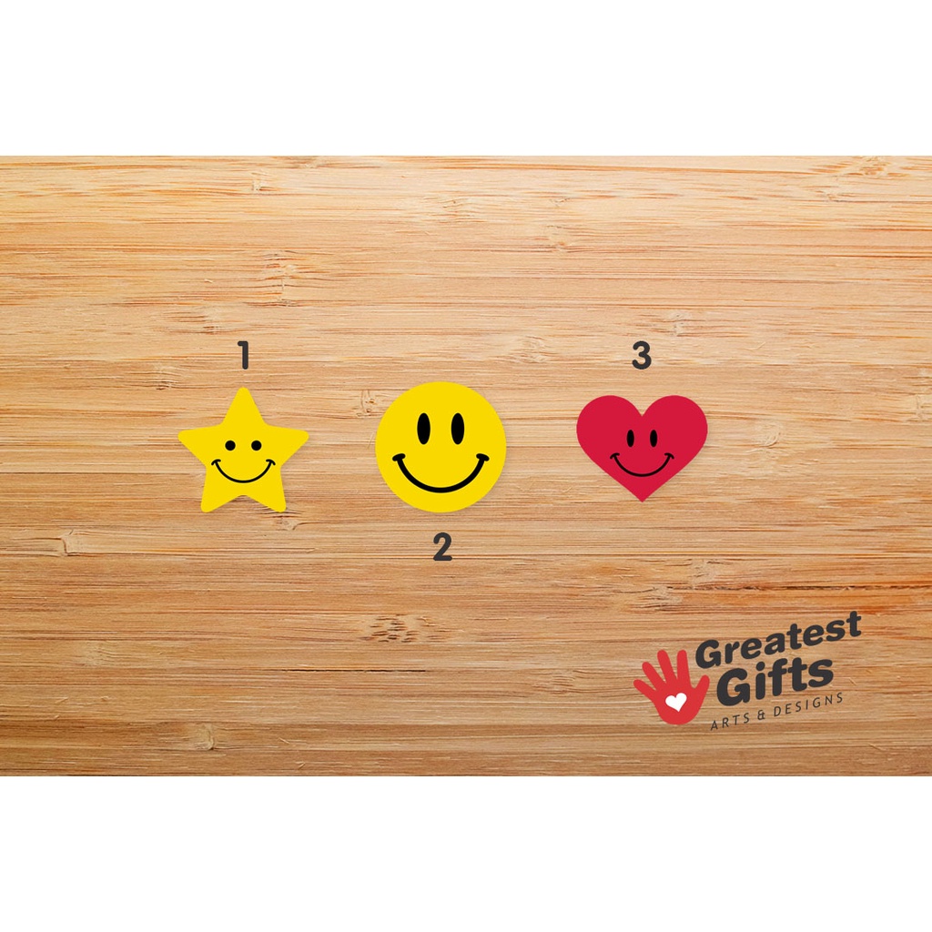 Stiker smiley REWARD ANAK sekolah label mainan edukasi