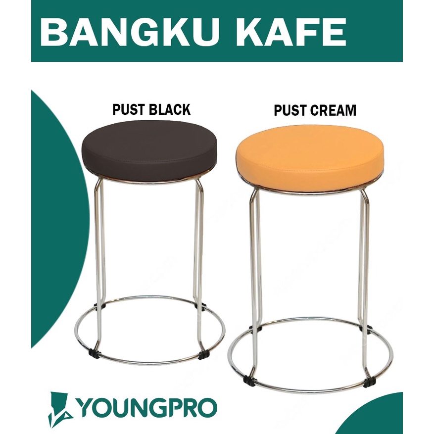 Jual Kursi Stool Pvc Tebal Cm Empuk Bangku Bulat Kursi Cafe Kursi Baso