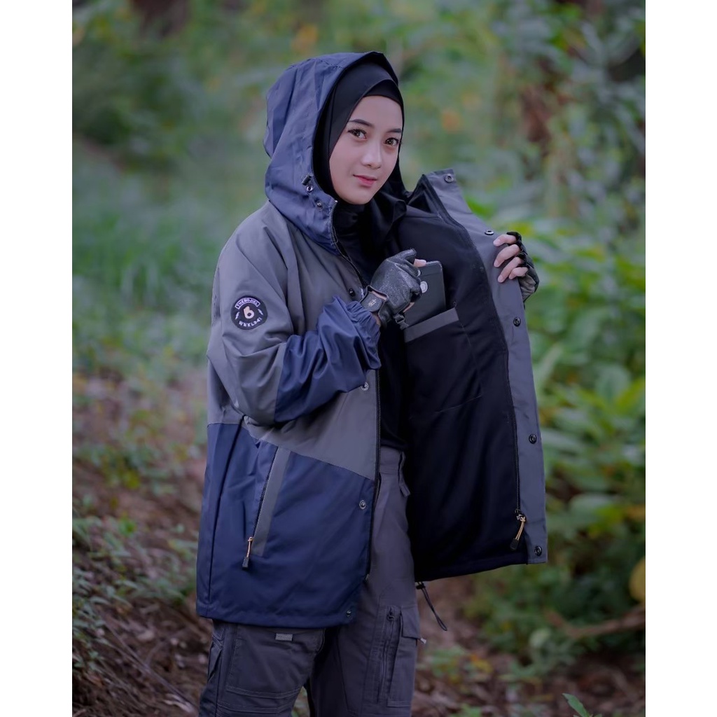 Jaket Outdoor Mountain The Bojiel Taslan Waterproof/Jaket Mountain Original Best Seller/Jaket Gunung Waterproof Anti Air