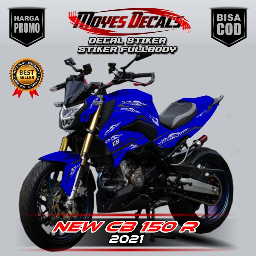 Decal Stiker New CB 150R Full body - Motif Blue Color Matrixline
