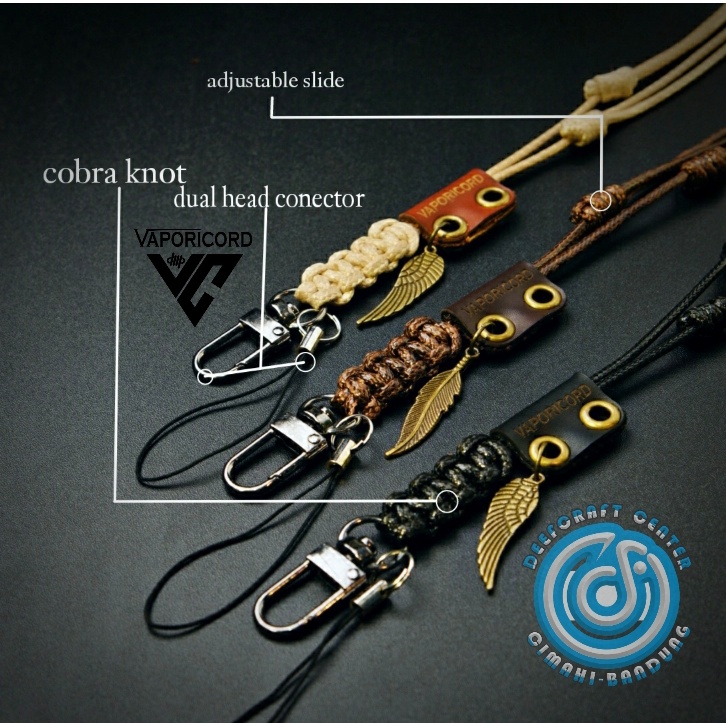 

TALI LANYARD VAPORICORD VERSI 2/ TALI LANYARD NECKLES/TALI GANTUNGAN NAME TAG/ TALI UNIK GANTUNGAN HP