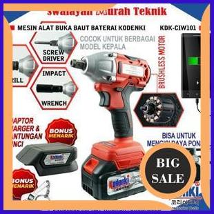 parts KODENKI CIW101 IMPACT WRENCH CORDLESS ALAT BUKA BAUT BATERAI BRUSHLESS 2ZJN23