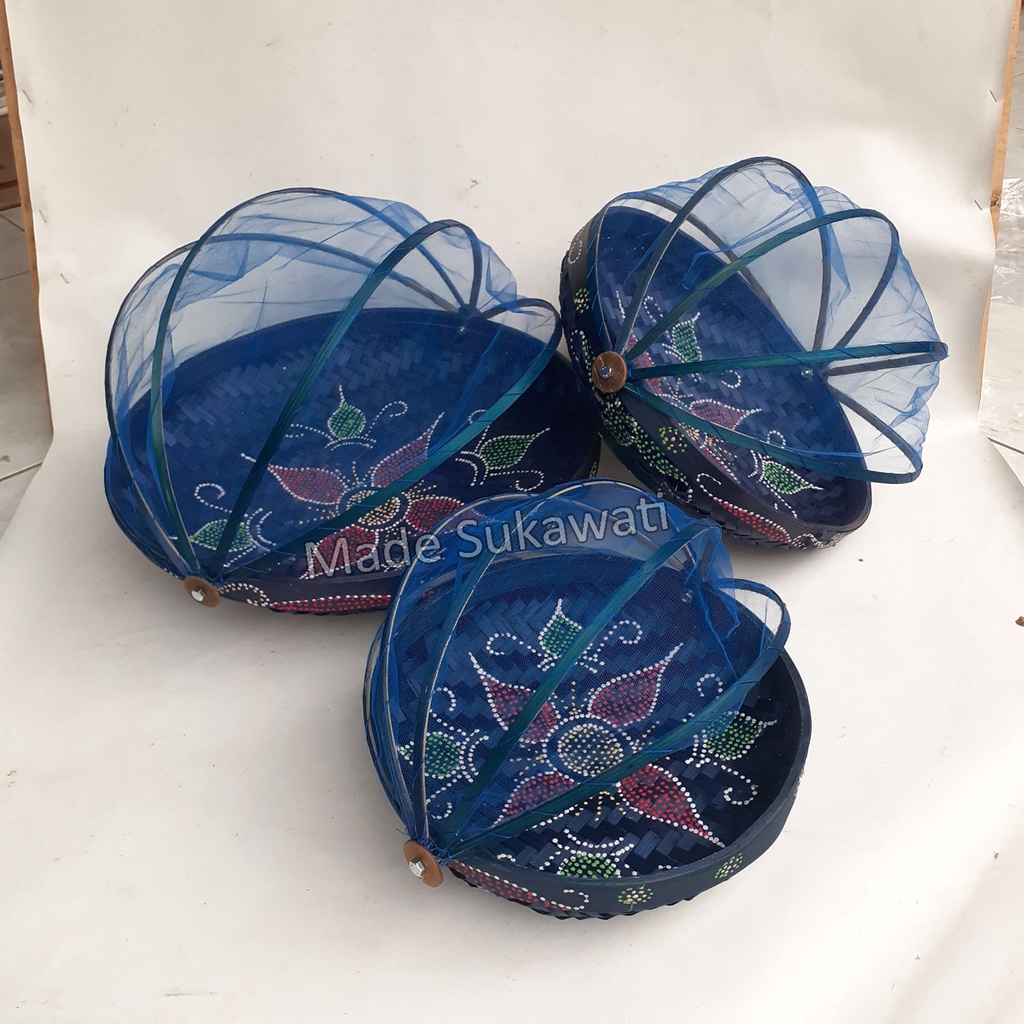 Set wadah tedung saji isi 3pcs kerajinan wadah tradisional bali