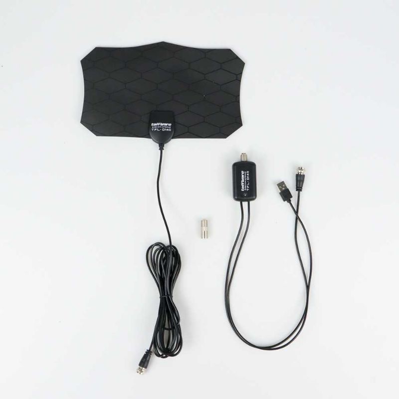 TAFFWARE TFL-D139 ANTENA TV DIGITAL DVB-T2 4K WITH SIGNAL BOOSTER 25DB INDOOR