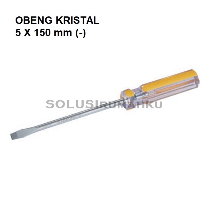 Obeng Kristal 5 x 150 mm (-) LAKONI PRO / Obeng Lakoni 700934