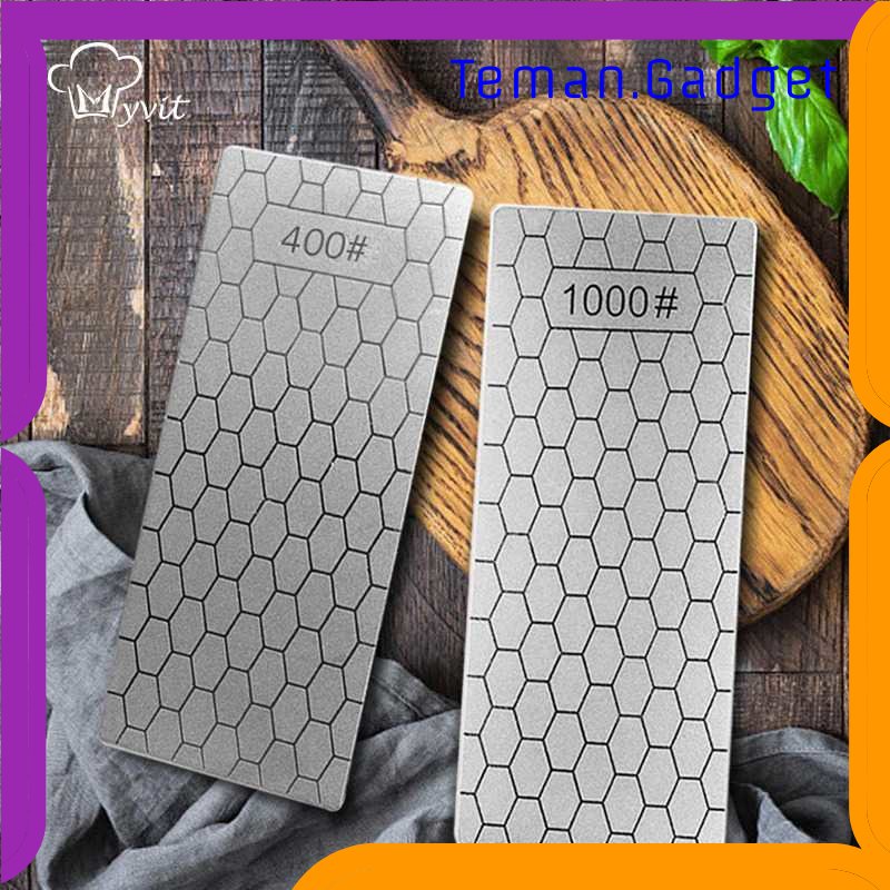 TD - DPR MYVIT Pengasah Pisau Diamond Honeycomb Double Sided 1000&amp;400 - Wkss-05