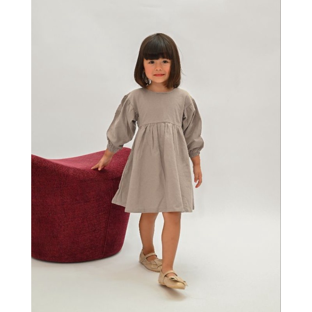 IMOGEN PUFF DRESS | Baju Dress Anak | Dress Anak Perempuan | Tunik Anak | Baju Katun Anak