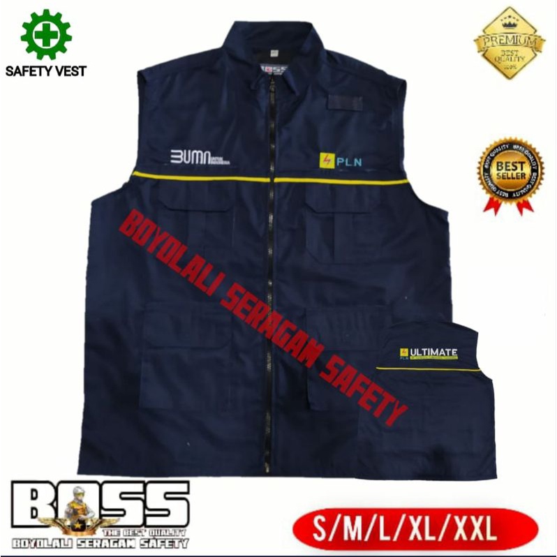 ROMPI SAFETY NAVY JAPAN DRILL FREE BORDIR