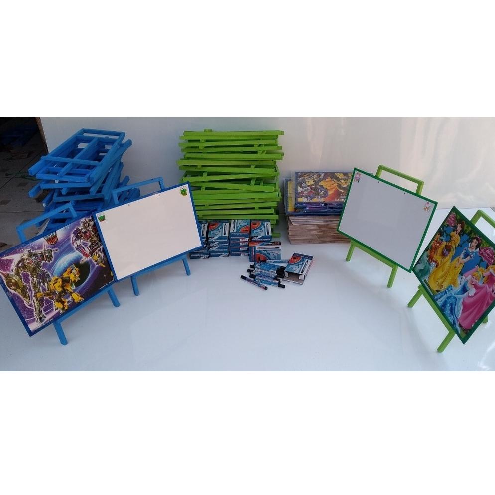 

[COD] White Board Anak Karakter Dengan Penyangga Free Spidol Dan Penghapus Ukuran 30x40 7272