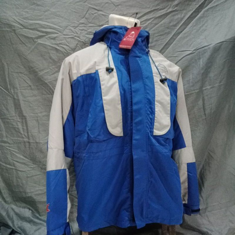 Jaket Gunung Original merk Avtech type Double Polar Biru XL