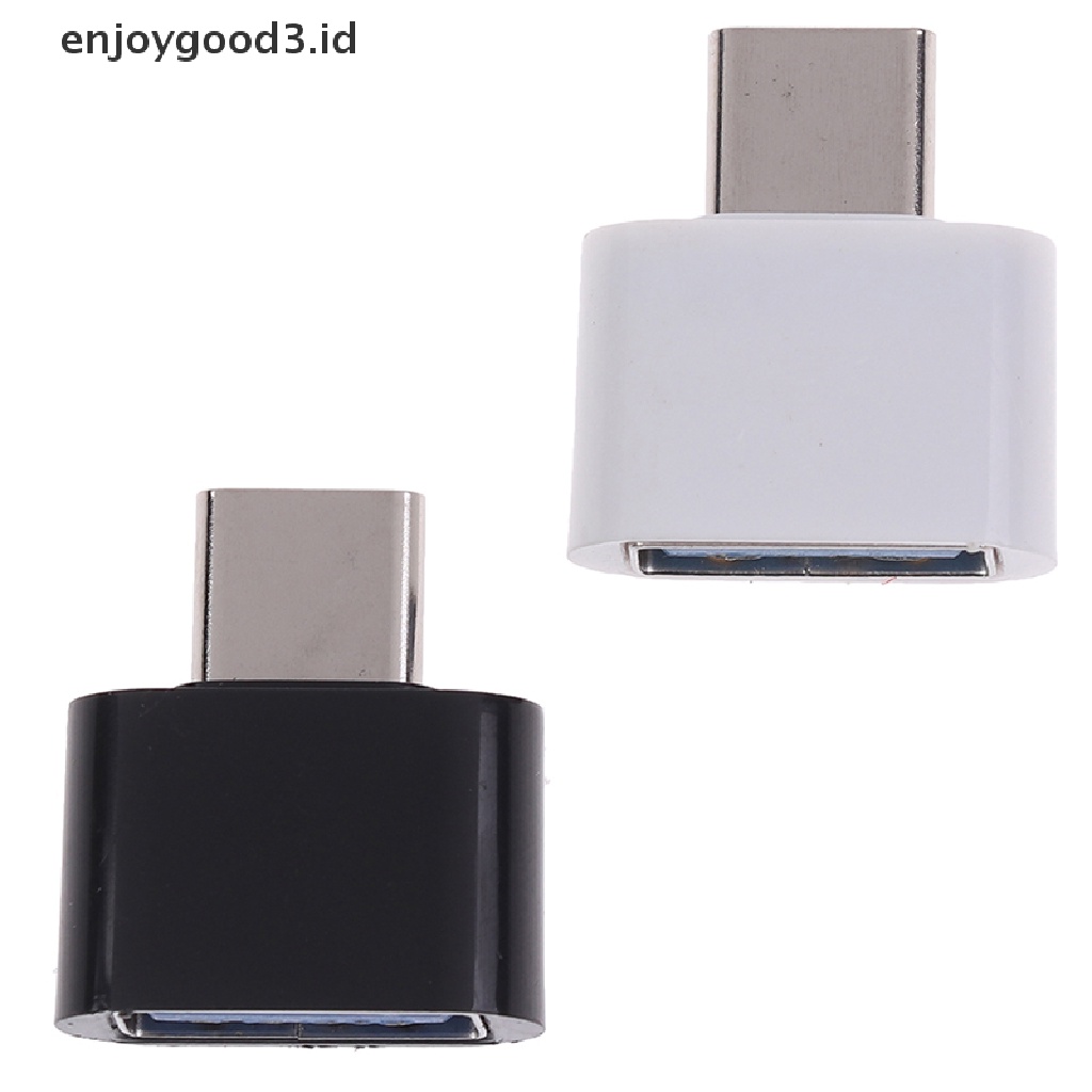 [Rready Stock] Adaptor OTG Tipe-c Handphone U disk tablet mini card reader (ID)