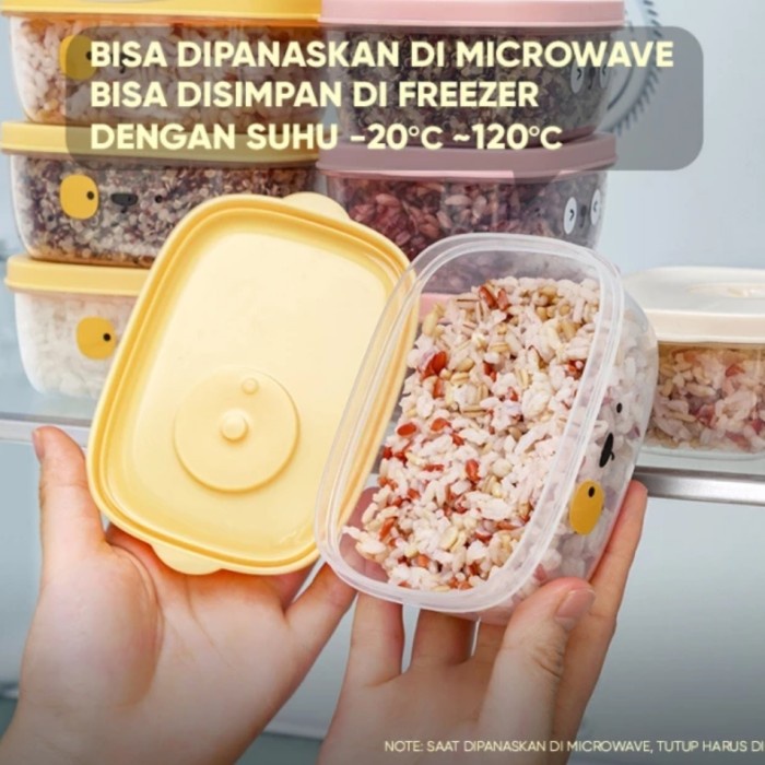 C39 Tempat Penyimpanan Makanan Microwave Kotak Bekal AntiBocor Storage