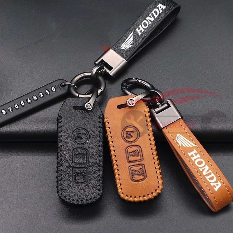 Leather Key Case Honda Motor Remote Key Case Cover Honda Key Holder ADV 150 ADV150 PCX 125 150 PCX150 FORZA 300 2021 Vision