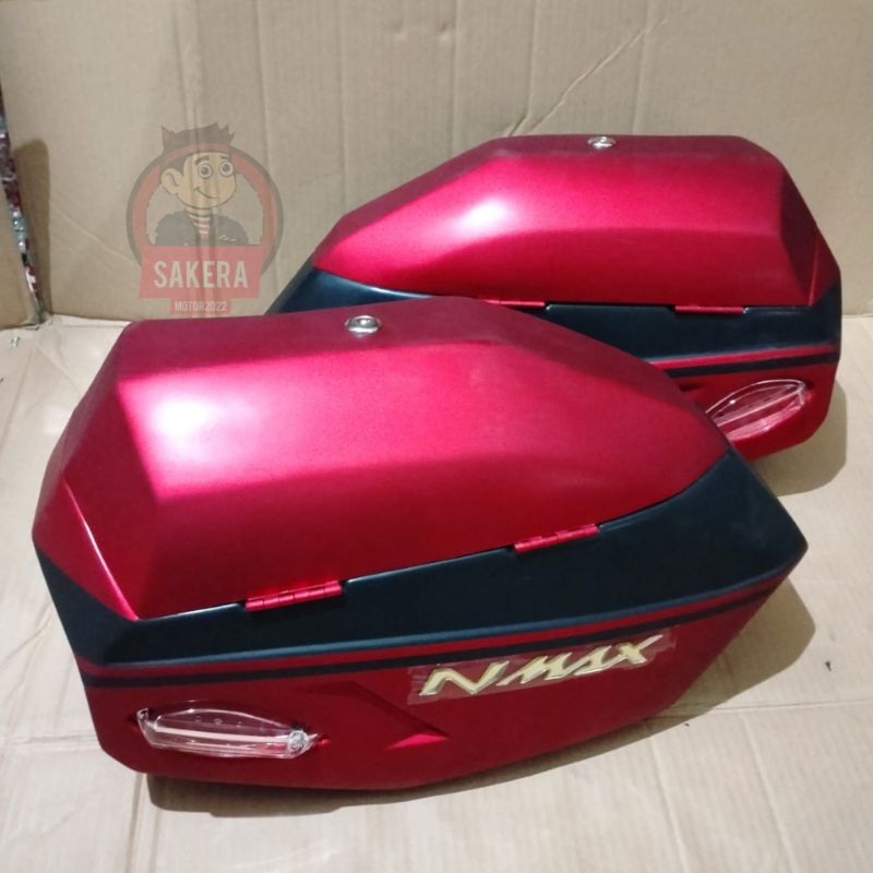 Paket  top Box samping yamaha nmax/ sidebox slim box samping side box slim standart/variasi warna me