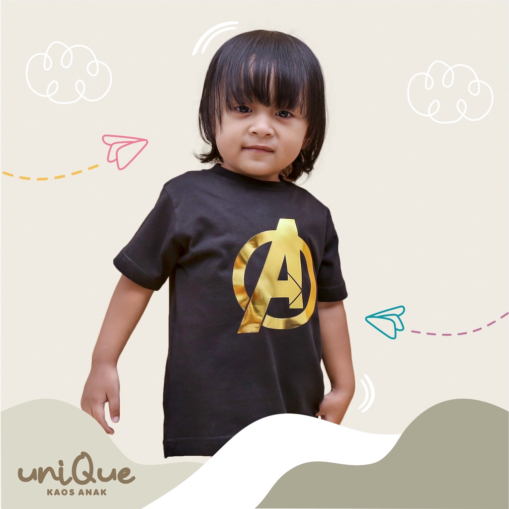 BAJU ATASAN ANAK LAKI AVENGERS  1-12 TAHUN KAOS ANAK LAKILAKI SUPERHERO MURAH