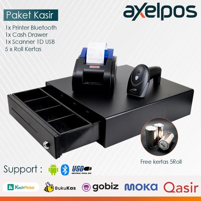 PAKET ALAT KASIR ANDROID / PRINTER KASIR / LACI KASIR /SCANNER BARCODE