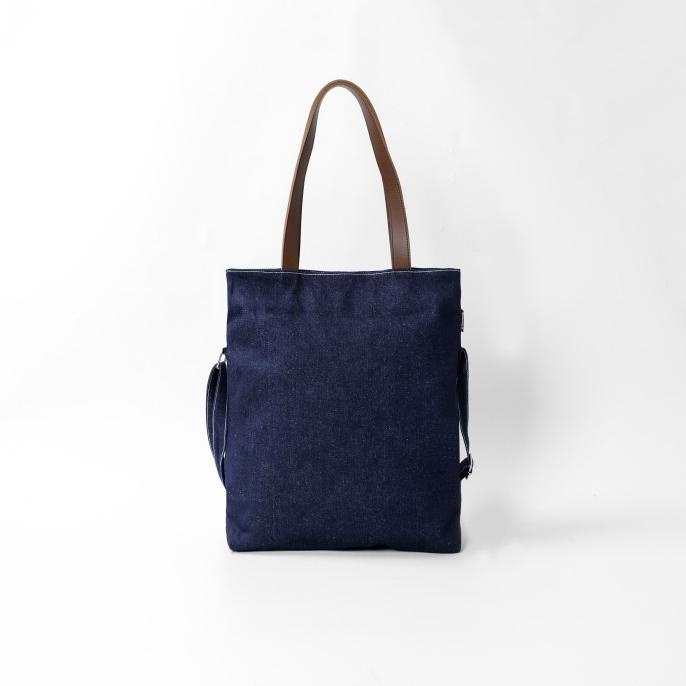 Pamole - Tas Selempang Bahan Jeans Tebal Penutup Resleting Full Furing