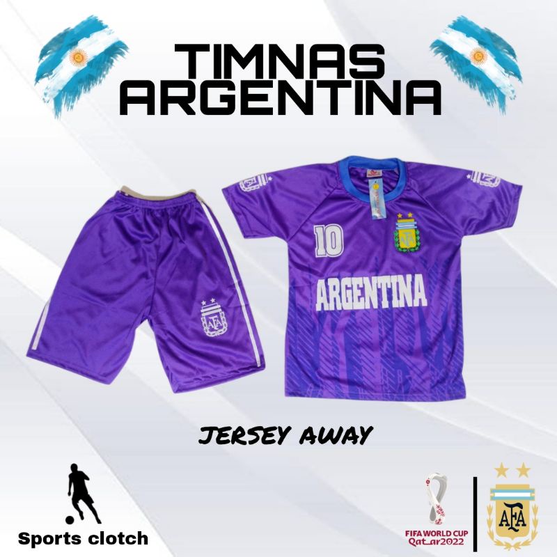 JERSEY ARGENTINA AWAY ANAK MURAH/ KAOS BOLA ARGENTINA ANAK