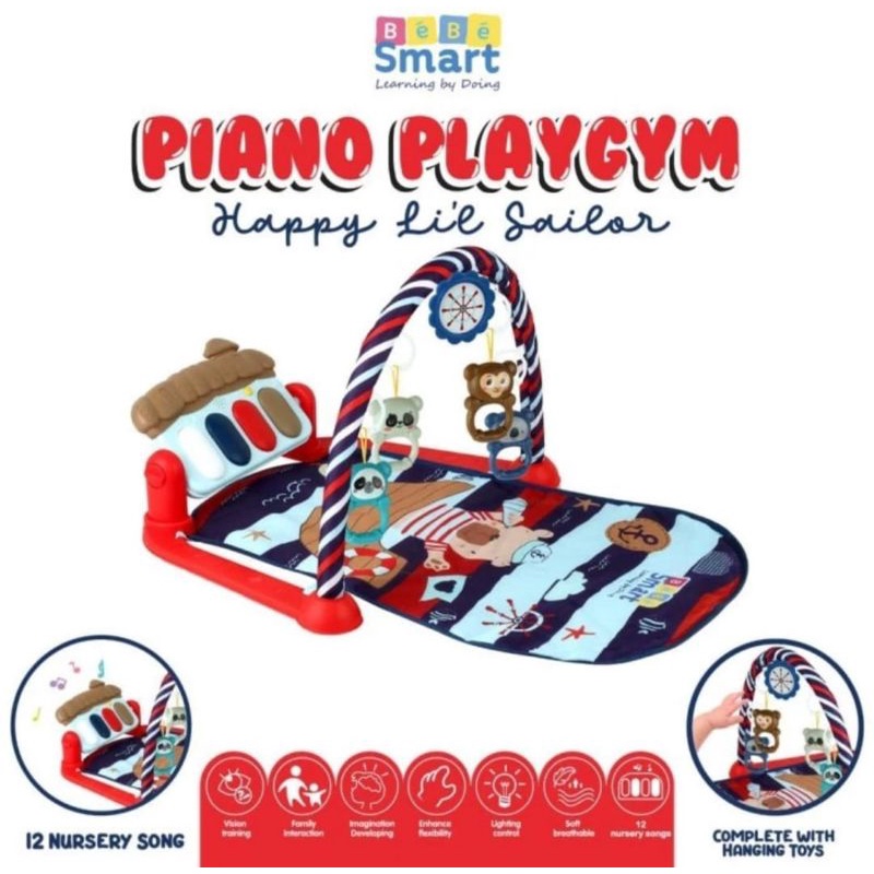 Bebe Smart Piano Playgym Playmate Matras Bayi