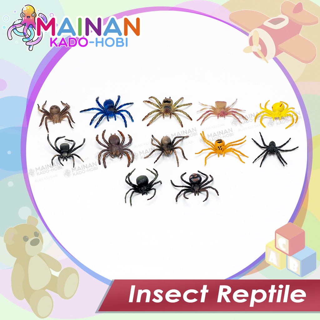 KADO MAINAN ANAK EDUKASI PAJANGAN MINIATUR HEWAN SERANGGA INSECT REPTILE