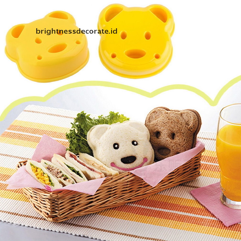 [Birth] Cute Animal Sandwich Mold Cutter Beruang Anjing Bentuk Dinosaurus Kue Roti Toast Maker [ID]