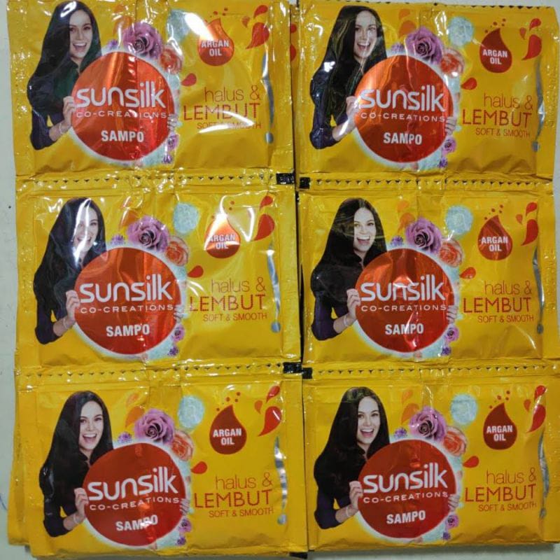 SUNSILK SHAMPO SACHET / SHAMPO SUNSLIK 1 RENCENG ISI 12 PCS Kosmetik Arjuna Unilever