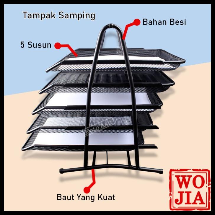 

Rak Kertas Dokumen Surat 5 Susun Paper Document Letter Tray Tier