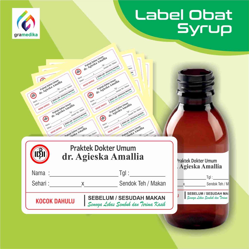 

LABEL STIKER OBAT SYRUP / LABEL OBAT /LABEL OBAT SIRUP / LABEL SYRUP (isi 500 lbr)