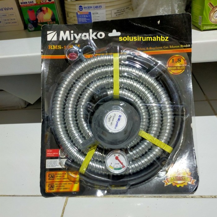 Paket Regulator dan Selang Miyako set + meter warna random ya