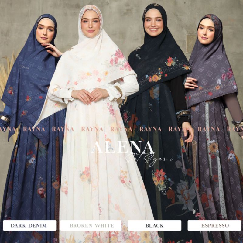 SIAP KIRIM ALENA SET SYARI ORIGINAL RAYNA