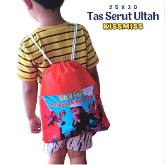 

Tas Souvenir Ulang Tahun Anak Model Serut Ukuran 25x30