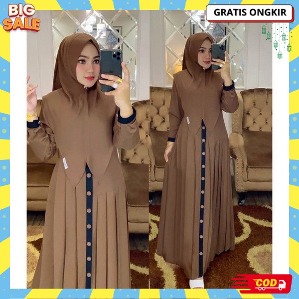 Gamis Rinjani Dress Muslim Dress Gamis Seragam Bukan Gamis Nibras Gamis Terbaru 2023 Gamis Lebaran 2