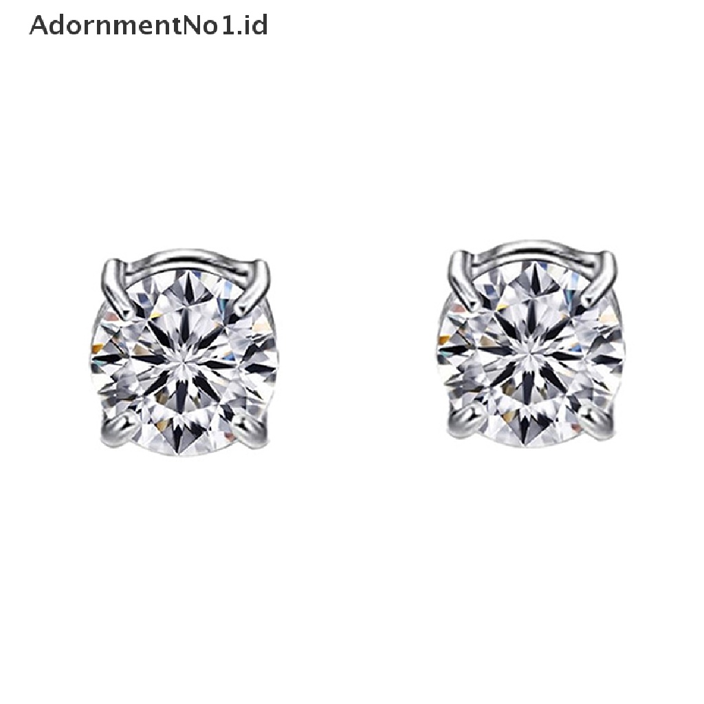 [AdornmentNo1] Anting Stud Telinga Magnet Kristal Zirkon Anting Magnet Non Perhiasan [ID]