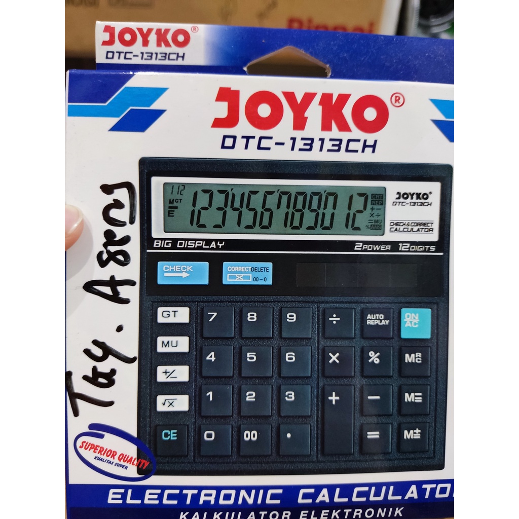 

Kalkulator Dagang Besar Joyko 12 Digit OTC-1313CH