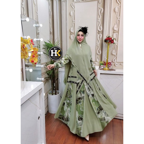GAMIS HK SERIES //AZERAA SYAR'I //GAMIS MUSLIMAH//BISA COD //TERBEST SELLER