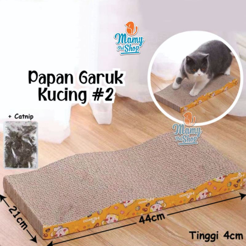 PAPAN GARUK SCRATCHER KUCING PLUS CATNIP #2