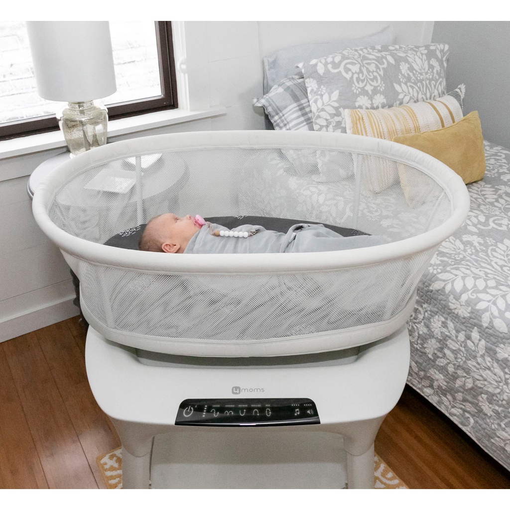 4moms mamaRoo Sleep Bassinet - Bed Crib Ranjang Electric Automated White Noise Speed Motion Keranjang Tidur Bouncer Tempat Tidur Anak Bayi