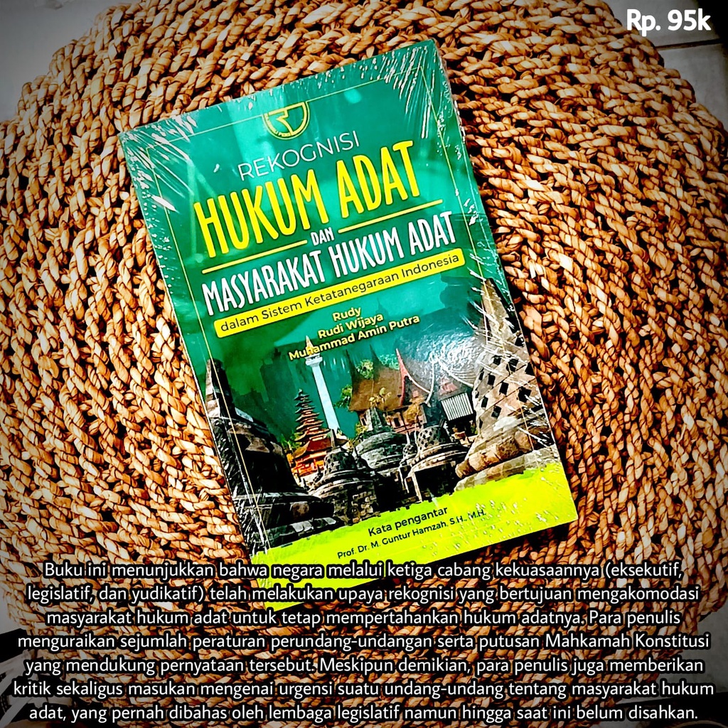 Buku REKOGNISI HUKUM ADAT DAN MASYARAKAT HUKUM ADAT