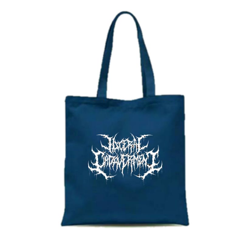 TOTE BAG KANVAS RESLETING PRIA WANITA / TOTEBAG TAS TERMURAH BAND VISCERAL CADAVERMENT /TOTE BAG TAS PRIA WANITA HITAM KANVAS TERMURAH