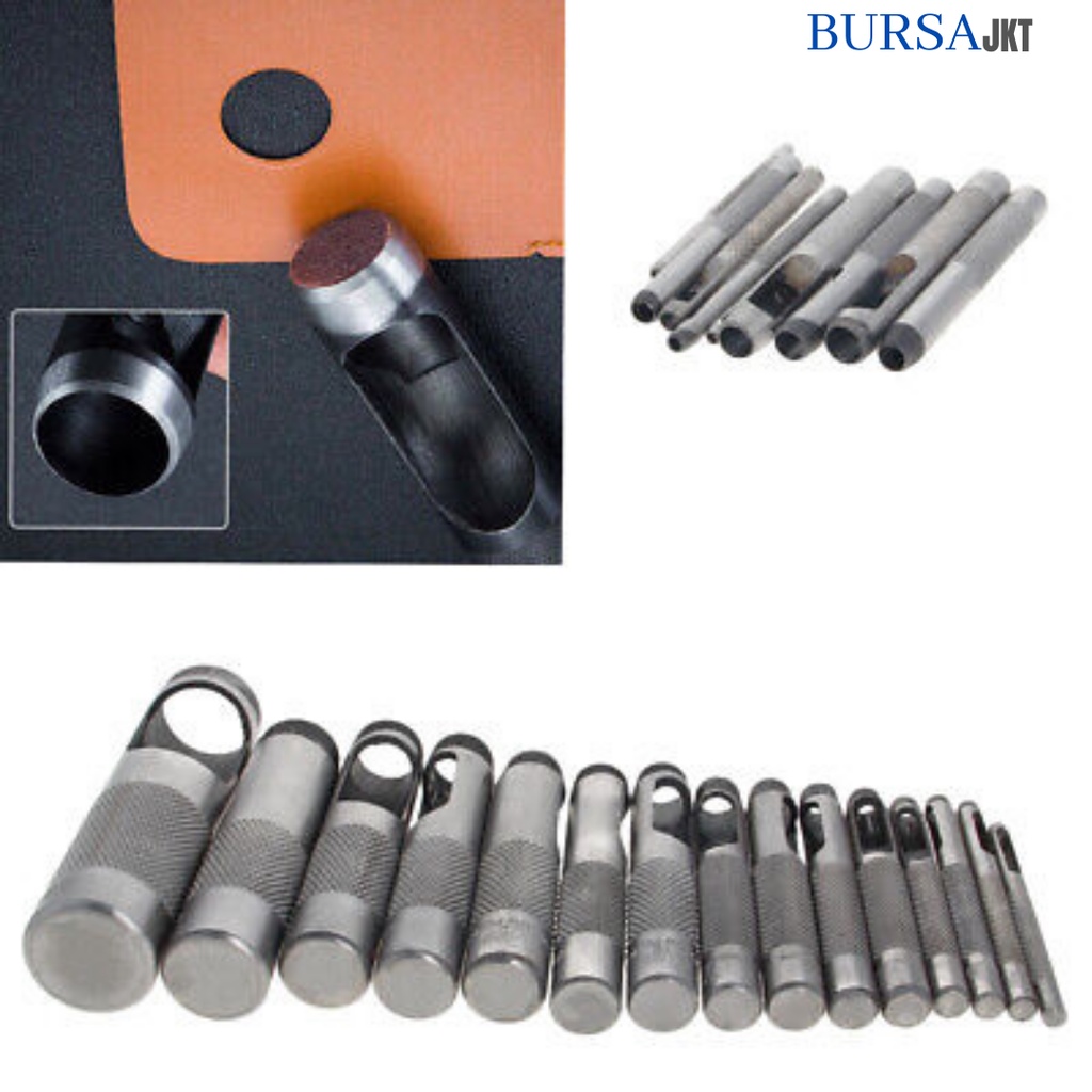 KIT PELUBANG PEMBOLONG SABUK KERAJINAN KULIT PLONG KULIT HOLLOW PUNCH 10 - 25MM