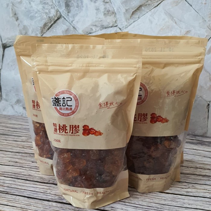 

PEACH GUM PREMIUM GRADE SELEDTED A 250GRAM