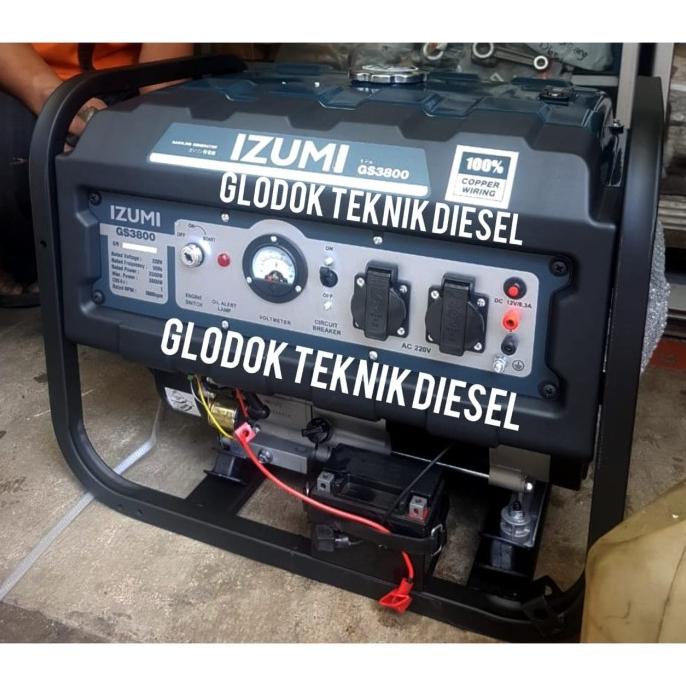 TERBARU IZUMI GENSET BENSIN 2500 WATT ( GENERATOR LISTRIK ) GS-3800 BERKUALITAS