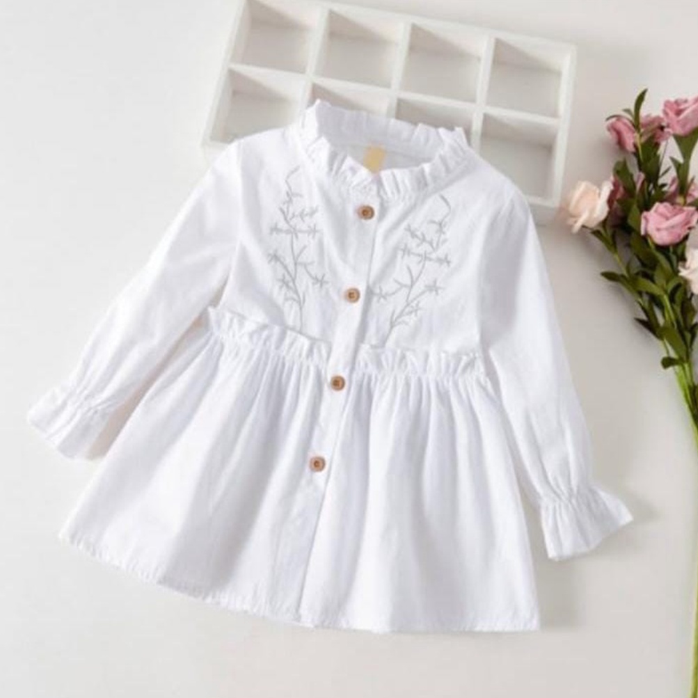 Zahra Dress Anak Perempuan Silver Twig Bahan Katun | Pakaian Anak Lucu Umur 1-5 Tahun